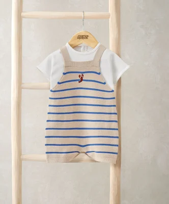 Knitted Dungarees & T-Shirt Set
