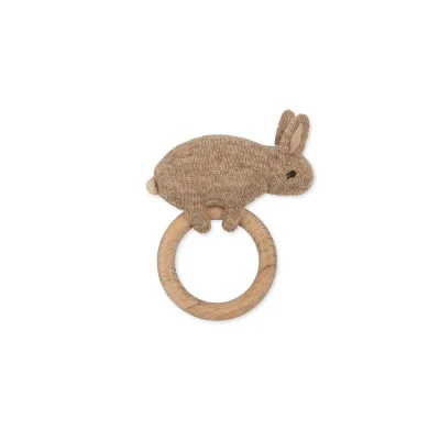 Konges Slojd Activity Knit Ring - Beige - Bunny - Beige