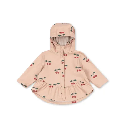 Konges Slojd Faire Rain Jacket - Ma Grande Cerise Blush - 9m - Ma Grande Cerise Blush / 9m