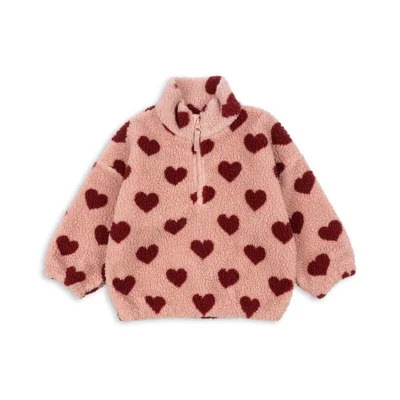 Konges Slojd Jody Teddy Half Zip - Dino Silhouette