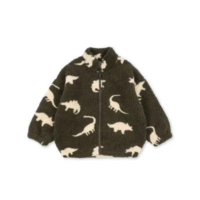 Konges Slojd Jody Teddy Jacket - Dino Silhoutte - 9m