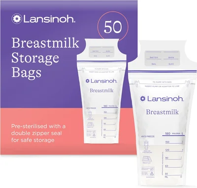 Lansinoh Breast Milk Storage Bags - 50 count (Pack of 2)