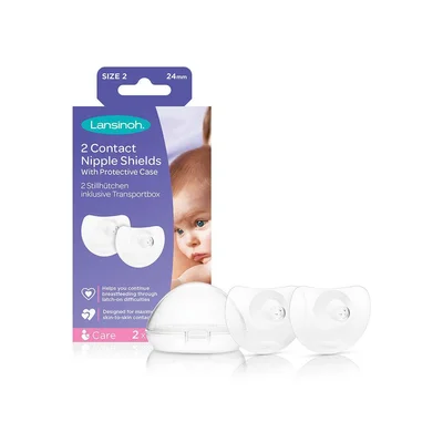 Lansinoh Contact Nipple Shield 24mm 2pk - White