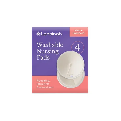 Lansinoh Washable Nursing Pads - White