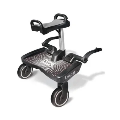 Lascal Black Maxi BuggyBoard® Plus Grey Saddle