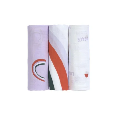 Lassig Heavenly Soft Swaddles - Lavender / Large