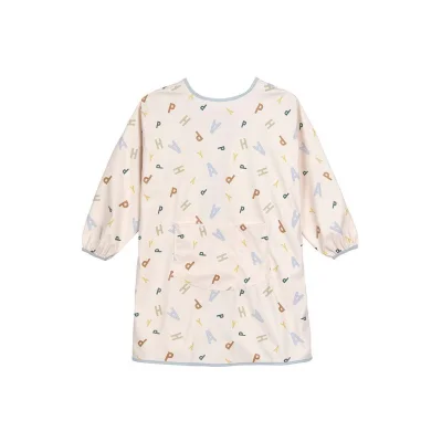 Lassig Long Sleeve Apron - Happy Fruits - Light Blue