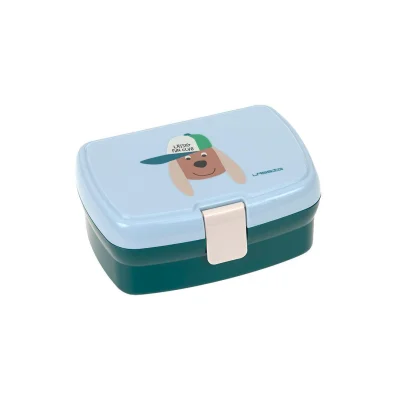 Lassig Lunchbox Tiny Team - Dog - Blue
