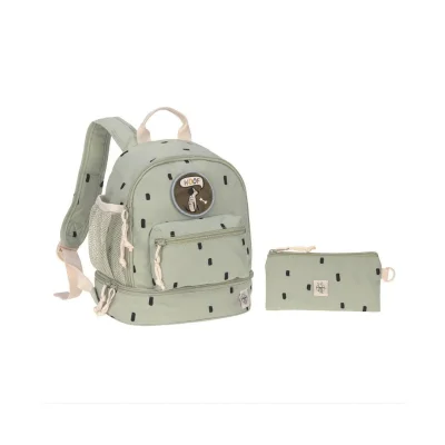 Lassig Mini Backpack - Happy Prints - Light Olive - Light Olive