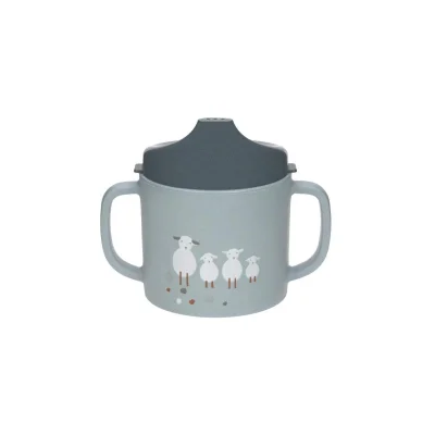 Lassig Sippy Cup - Blue - Tiny Farmer Sheep/Goose - Blue