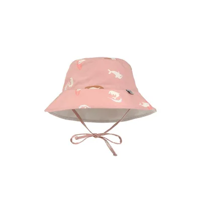 Lassig Sun Protection Bucket Hat - 3-6m / Peach / Peach / 3-6m