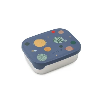 Liewood Arthur Printed Lunchbox - Universe / Classic Navy