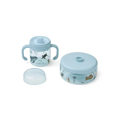 Liewood Beatrix Tableware Set - Peach / Sea Shell