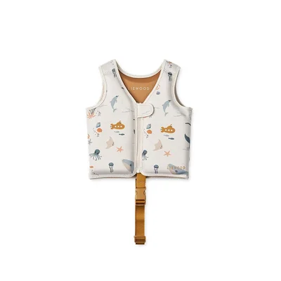 Liewood Dove Swim Vest - Sea Creature/Sandy / Medium (15-19kg)