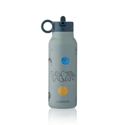 Liewood Falk Water Bottle 350ml - Play - Blue