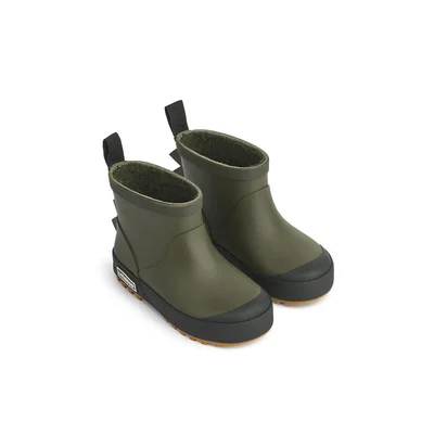 Liewood Jesse Dino Thermo Wellies - Army Brown