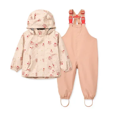 Liewood Manu Rainwear Set - Cats & Dogs Sandy