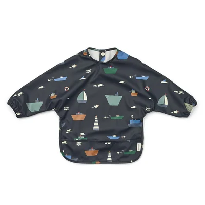 Liewood Merle Printed Cape Bib - Panda / Sandy