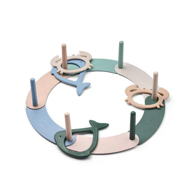 Liewood Noova Ring Toss Game Sea Creature - Peppermint Multi Mix