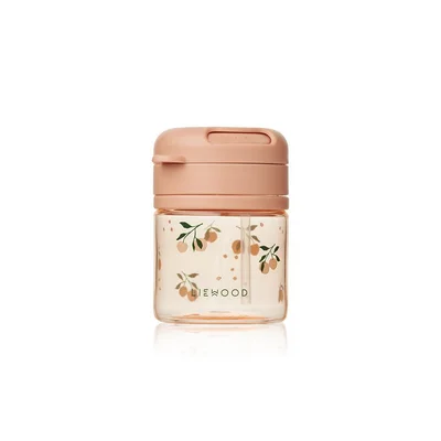 Liewood Pavia Tritan Straw Cup Beaker 280ml - Peach/Sea Shell