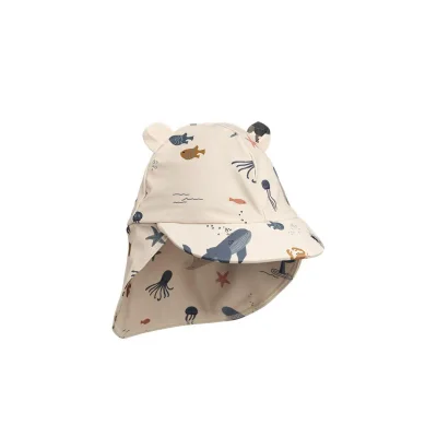 Liewood Senia Sun Hat (2023) - Sandy - Sea Creature - Sandy
