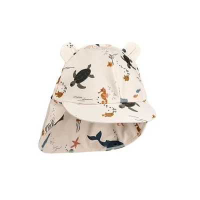 Liewood Senia Sun Hat With Ears - Mini Butterfly / Apple Blossom