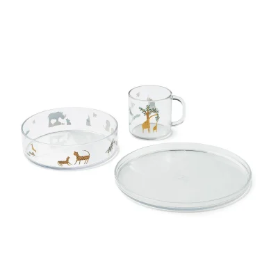 Liewood Siva Printed Tritan Tableware Set - Sea Creature / Sandy