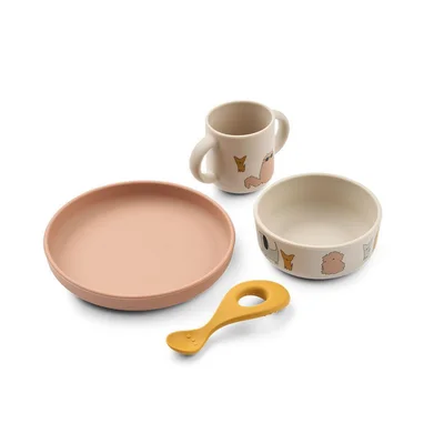 Liewood Vivi Printed Weaning Tableware - Arctic Sea / Ocean View