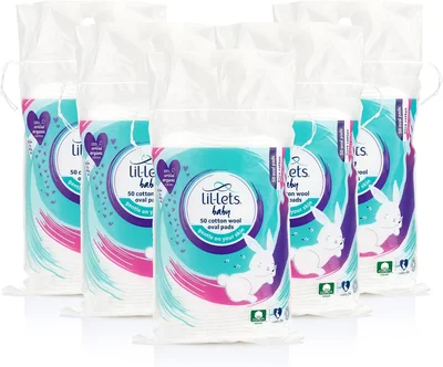 Lil-Lets Baby Cotton Wool Oval Pads
