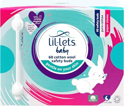 Lil-Lets Baby Wool Safety Buds - 60 Buds