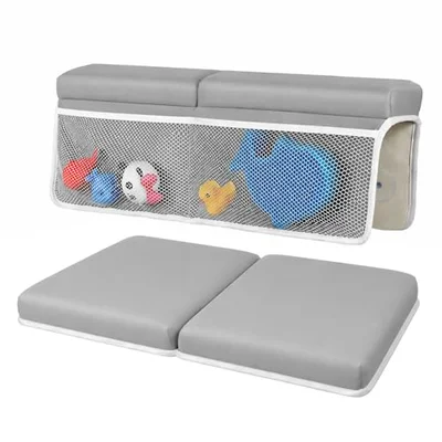 LILEKA Bath Kneeler and Elbow Rest Pad Set - Non-Slip Quick Dry Bath Kneeling and Elbow Rest Pads with Pockets - ElbowPad: 22''X17''X1.5"; KneelerPad: 22"X11"X1.5"