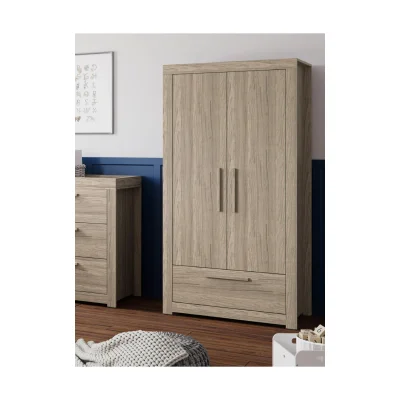 Little Acorns Ellesmere Double Door Wardrobe - Truffle Oak