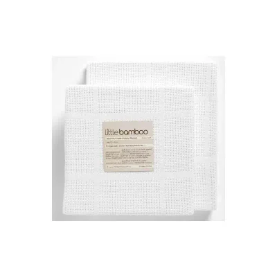 Little Bamboo Airflow Cellular Cot Blanket - Default