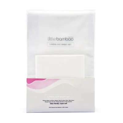 Little Bamboo Pack of 3 Cotbed Sheet Set - Default