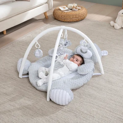 Little Discoveries Plush Bear Baby Gym Grey - Grey