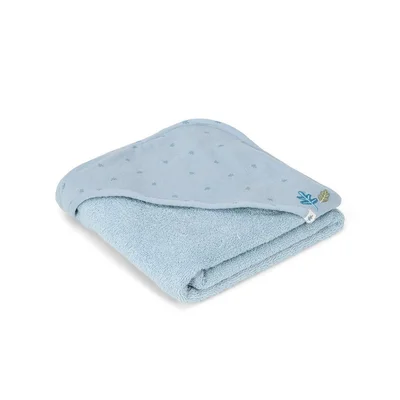 Little Dutch Hooded Towel - Pure Denim Blue
