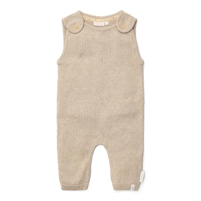 Little Dutch Knitted One-Piece - Soft Beige Melee - Soft Beige Melee / NB