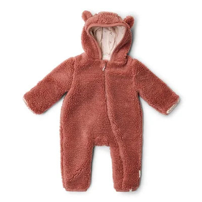 Little Dutch Teddy One-Piece Suit - Pink Blush / 0-2m