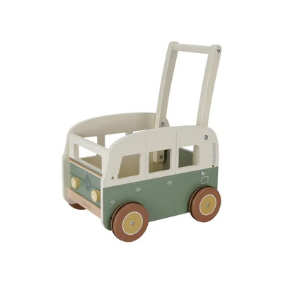 Little Dutch Vintage Walker Wagon - Green,White