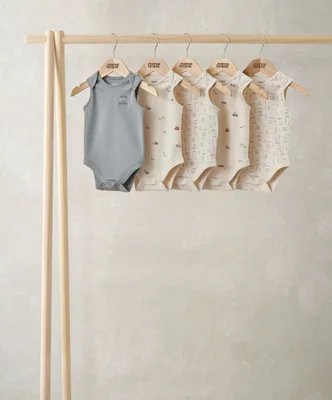 Little Explorer Short-Sleeved Bodysuits