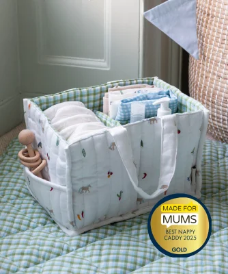 Little Farm Print Nappy Caddy, Sustainable - Avery Row - Default