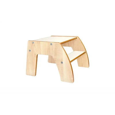 Little Helper FunStep Toddler & Child Safety Step Stool-Maple/White — image 4