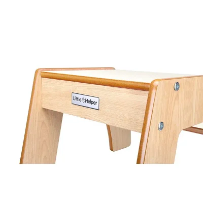 Little Helper FunStep Toddler & Child Safety Step Stool-Maple/White — image 7