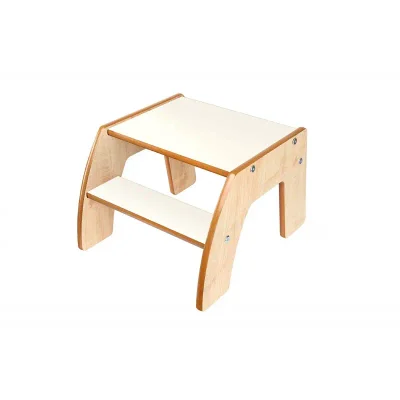 Little Helper FunStep Toddler & Child Safety Step Stool-Maple/White - Default