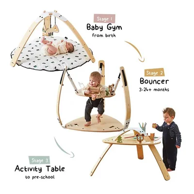 Little Hoppa 3 in 1 Bundle - Rainbow Rain / One Size