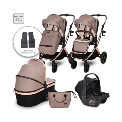 Lorelli Glory 3in1 Travel System Bundle - Beige - Beige