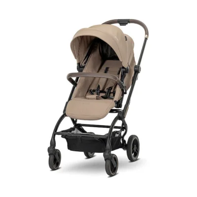 Lorelli Makaya Stroller - Beige - Black / 0-1m