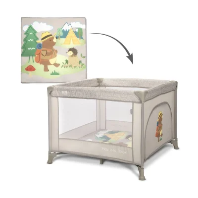 Lorelli Play N Relax Playpen - Beige Camping - Beige