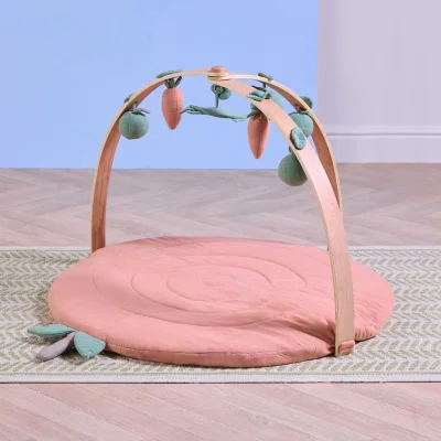 Luxury Wood & Muslin Playgym