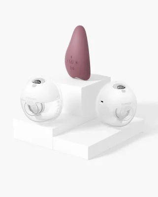 M5 Smart Massager Bundle: Double M5 Smart Wearable Breast Pump and One Breast Massager